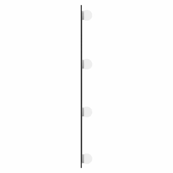 Стенно огледало с LED лампи 50x80 см стъкло правоъгълно