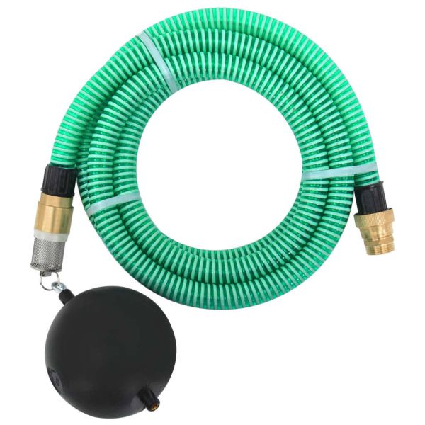 Смукателен маркуч с месингови съединители 1,1" 7 м PVC