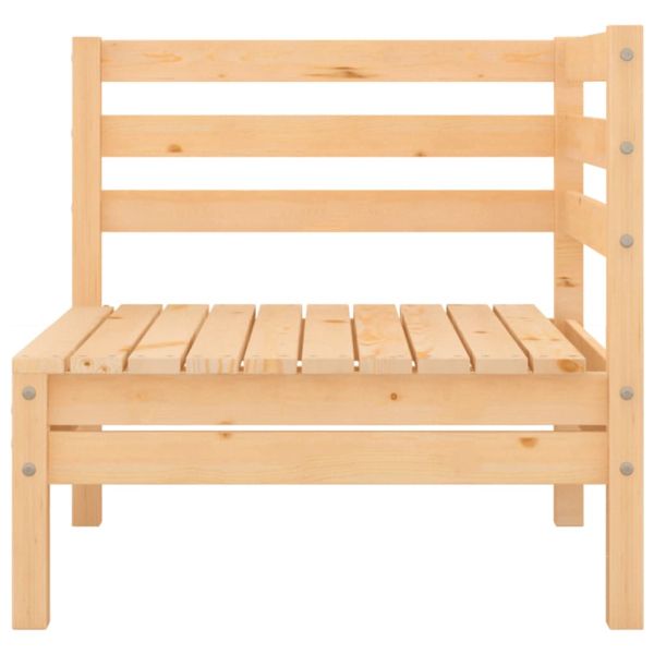 Градински лаундж комплект, 3 части, бор масив