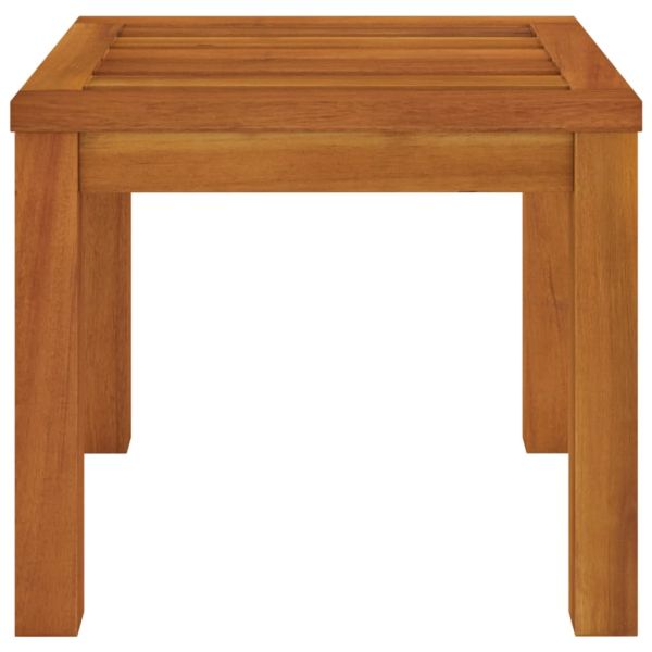 Градински табуретки с възглавници 2 бр 40x40x34 см акация масив