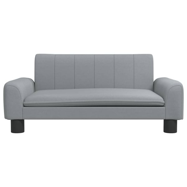 Кучешко легло светлосиво 70x45x30 см текстил