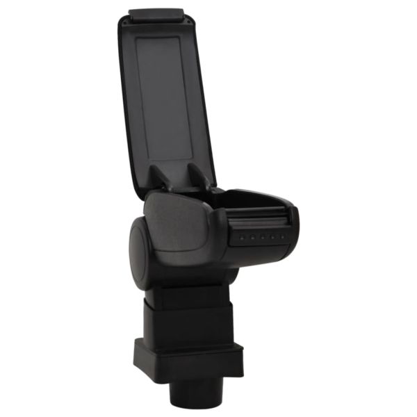 Подлакътник за кола черен 13x31,5x(29-51) см ABS