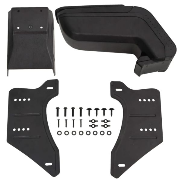 Подлакътник за кола универсален черен 14x30x(32-48,5) см ABS