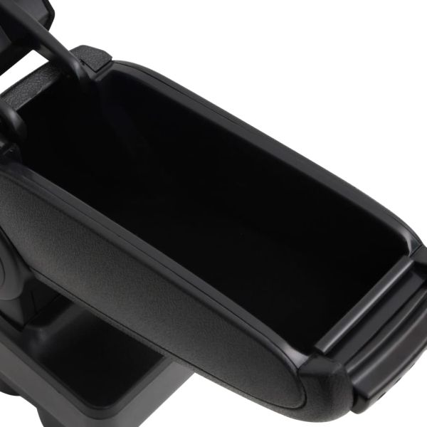 Подлакътник за кола черен 12x36x(33,5-48) см ABS