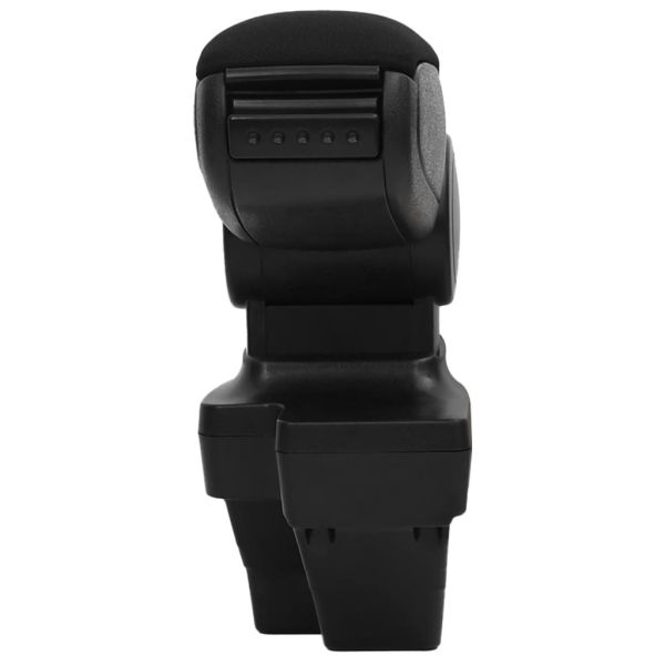 Подлакътник за кола черен 15x35x(33-49,5) см ABS