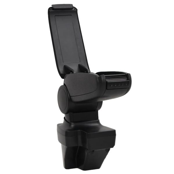 Подлакътник за кола черен 15x35x(33-49,5) см ABS