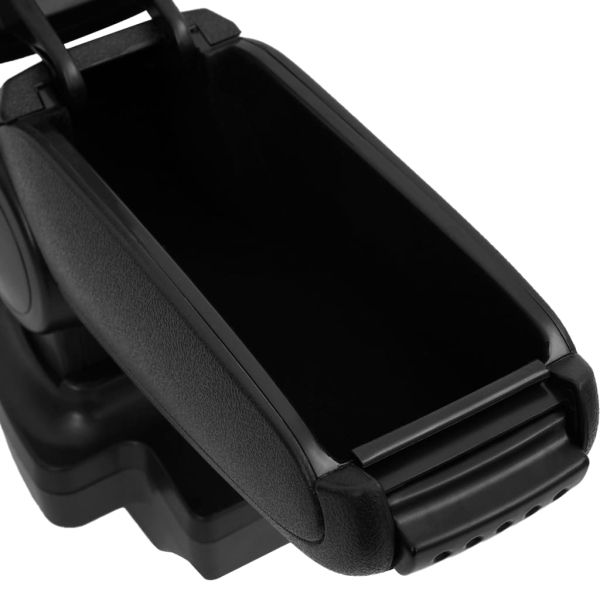 Подлакътник за кола черен 15x35x(33-49,5) см ABS