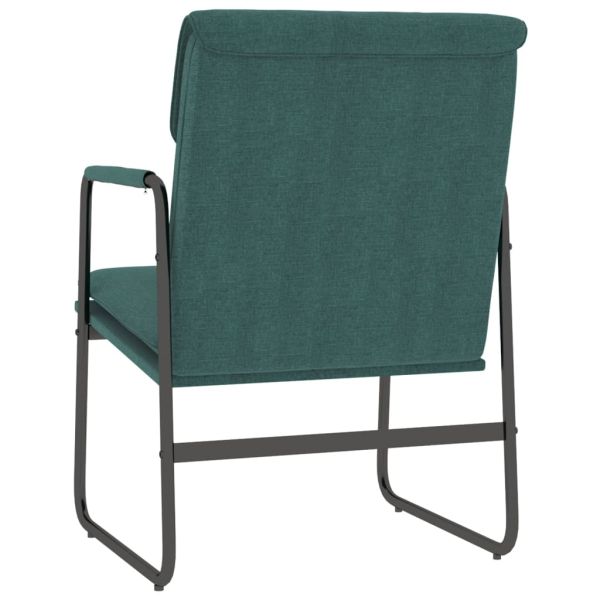 Стол шезлонг, тъмнозелено, 55x64x80 см, текстил
