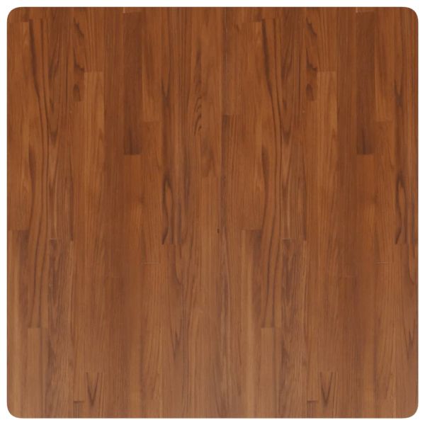 Квадратен плот за маса, тъмнокафяв, 90x90x2,5 см, дъб масив