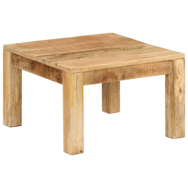 Маса за кафе, 55x55x35 см, масивно мангово дърво