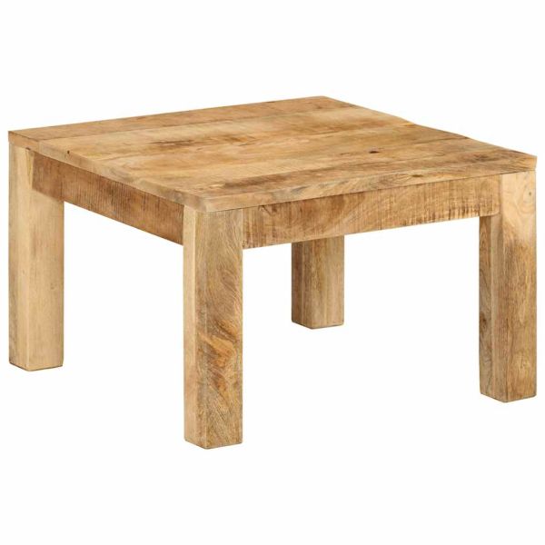 Маса за кафе, 55x55x35 см, масивно мангово дърво