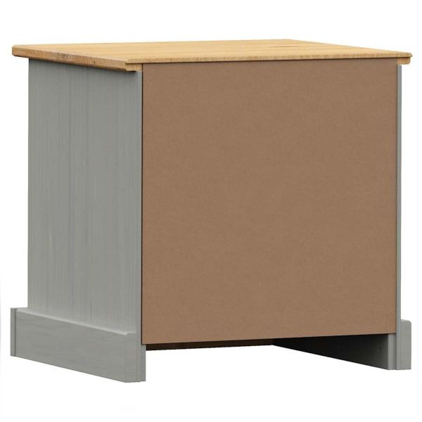 Нощно шкафче VIGO сиво 42x35x42 см бор масив