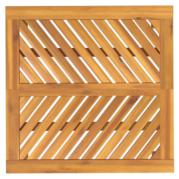 Градинска трапезна маса, 90x90x74 см, акация масив