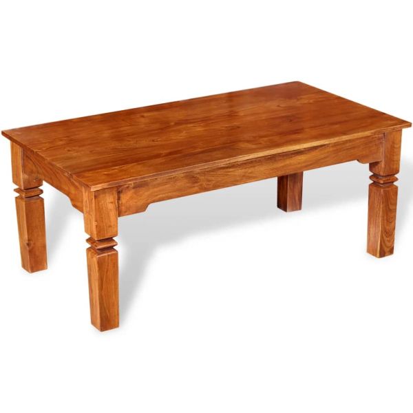 Маса за кафе масивно дърво 110x60x45 см