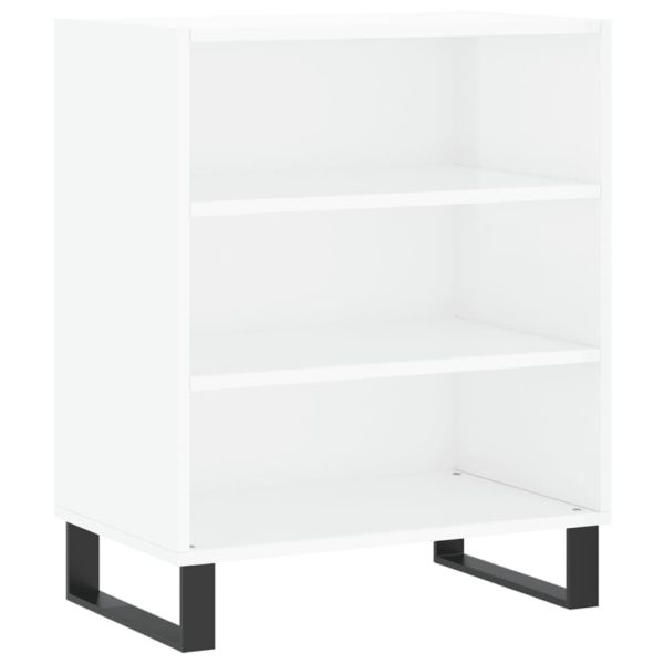 Бюфет бял гланц 57x35x70 см инженерно дърво