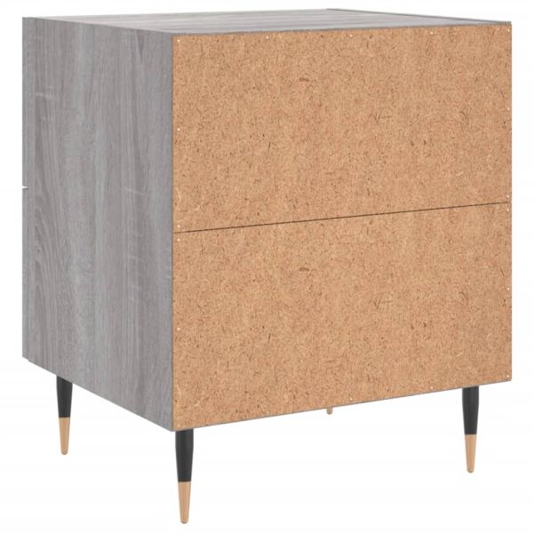 Нощни шкафчета 2 бр сив сонома 40x35x47,5 см инженерно дърво