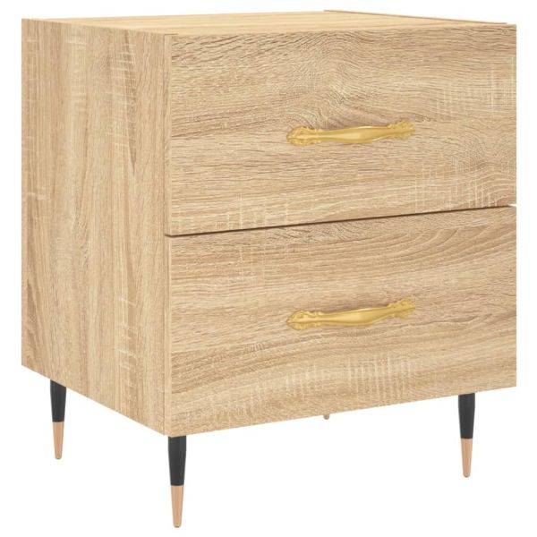Нощни шкафчета 2 бр дъб сонома 40x35x47,5 см инженерно дърво