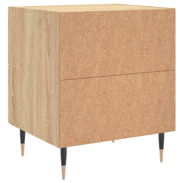 Нощни шкафчета 2 бр дъб сонома 40x35x47,5 см инженерно дърво