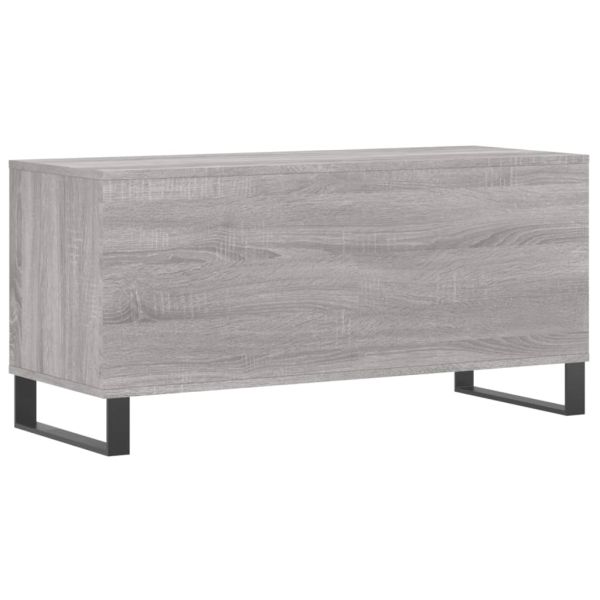 Шкаф за винилови плочи сив сонома 100x38x48 см инженерно дърво