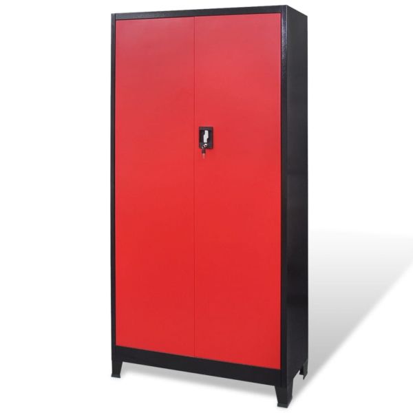 Шкаф за инструменти с 2 врати, стомана, 90x40x180 cм