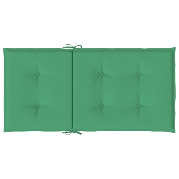 Възглавници за столове 4 бр зелени 100x50x3 см Оксфорд плат
