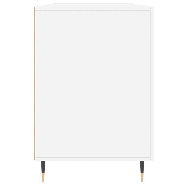 Бюро, бяло, 140x50x75 см, инженерно дърво