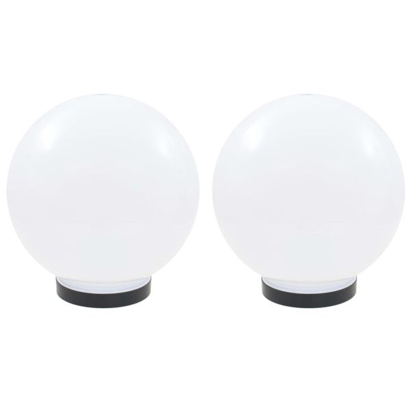 Градински сфери за LED лампи, 2 бр, 25 см, PMMA
