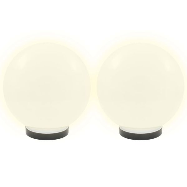 Градински сфери за LED лампи, 2 бр, 25 см, PMMA