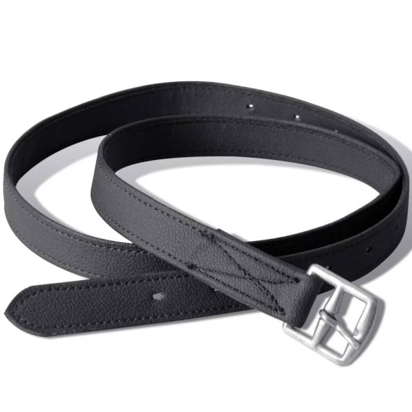 К-т за яздене със седло от естествена кожа, черен 17,5", 18 см, 5 в 1