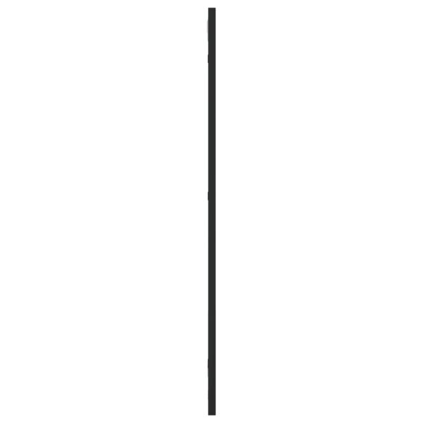 Стенно огледало, черно, 30x80 см, правоъгълно, желязо