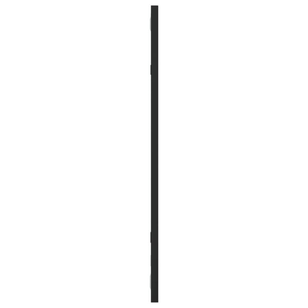 Стенно огледало, черно, 30x60 см, правоъгълно, желязо