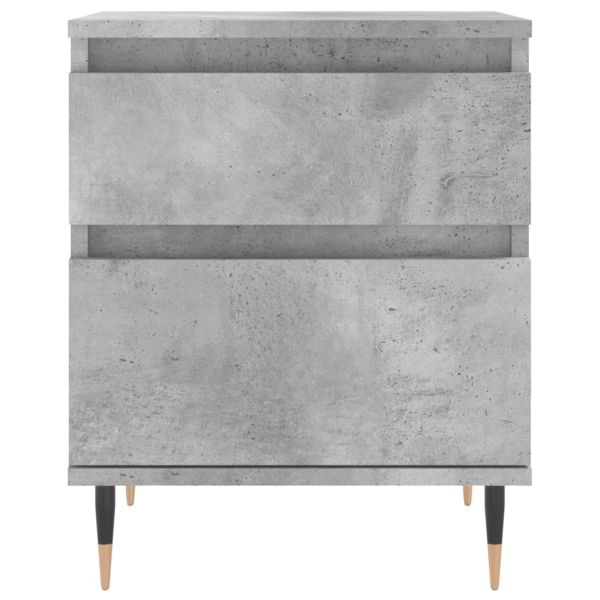 Нощни шкафчета 2 бр бетонно сив 40x35x50 см инженерна дървесина