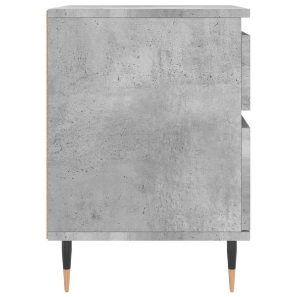 Нощни шкафчета 2 бр бетонно сив 40x35x50 см инженерна дървесина