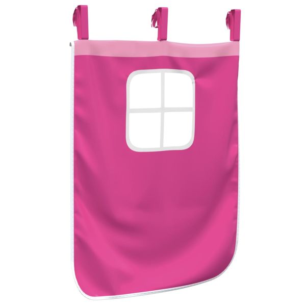 Завеси за високо детско легло с кула, розови, полиестер