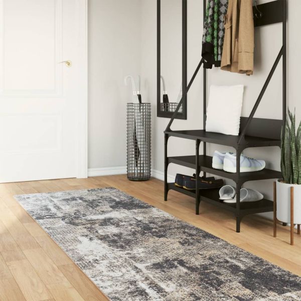 Перящ се килим многоцветен 80x300 см