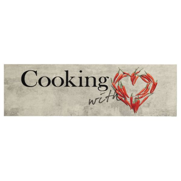 Кухненско килимче, миещо, Cooking пипер, 60x180 см, кадифе