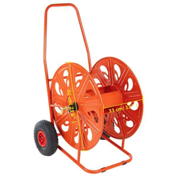 Макара за маркуч тип количка за 140 м 3/4" маркуч стомана