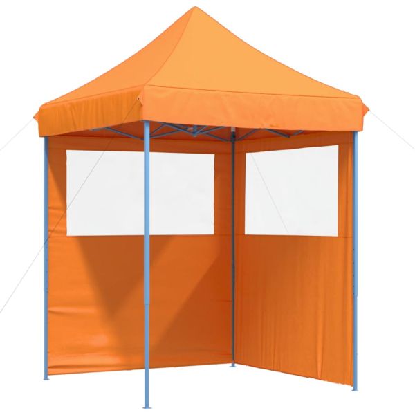 Сгъваема парти шатра pop-up с 2 странични стени оранжева