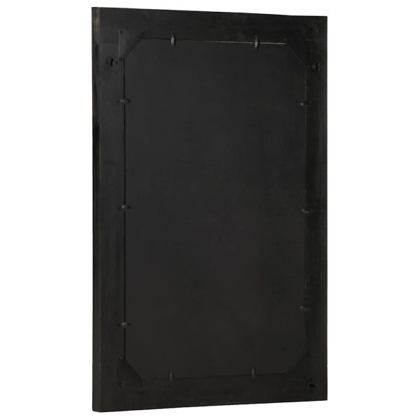 Огледало за баня 50x70x2,5 см мангово дърво масив и стъкло