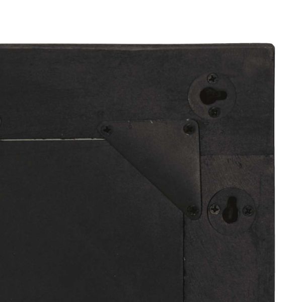 Огледало за баня 50x70x2,5 см мангово дърво масив и стъкло