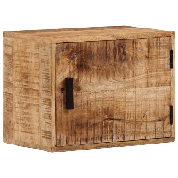 Стенно нощно шкафче 40x30x25 см масивно мангово дърво