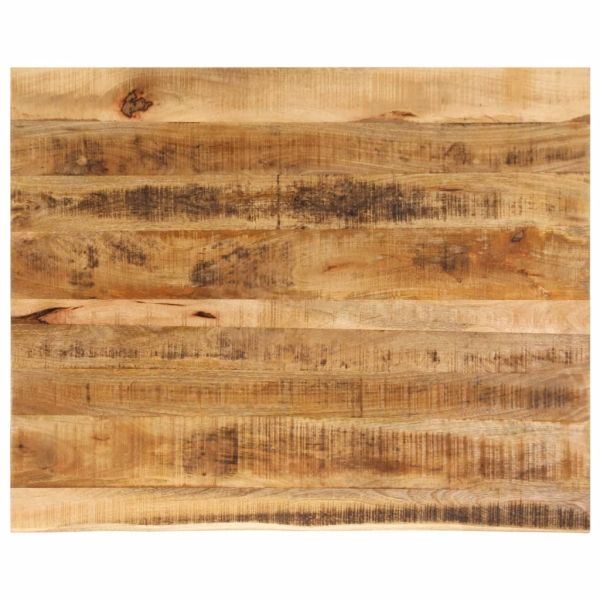 Плот за маса, 90x80x2,5 см, жив ръб, грубо мангово дърво масив