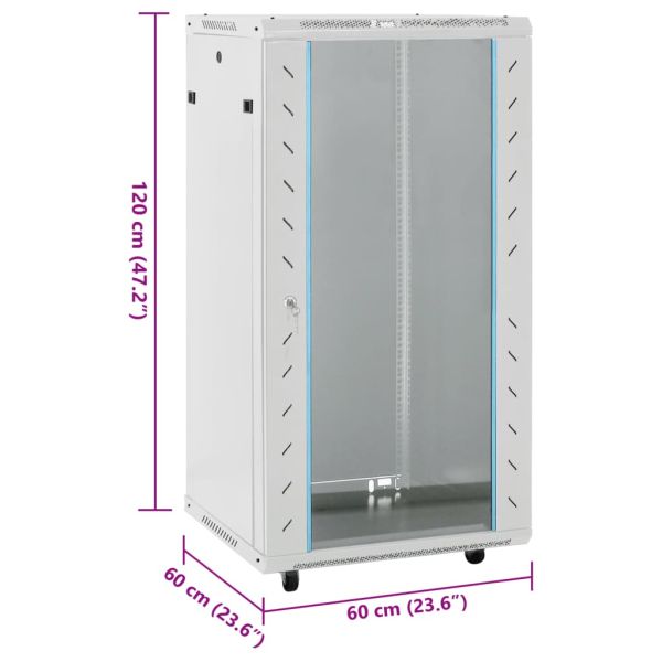 22U Сървърен шкаф с въртящи се крака 19" IP20 60x60x120 см