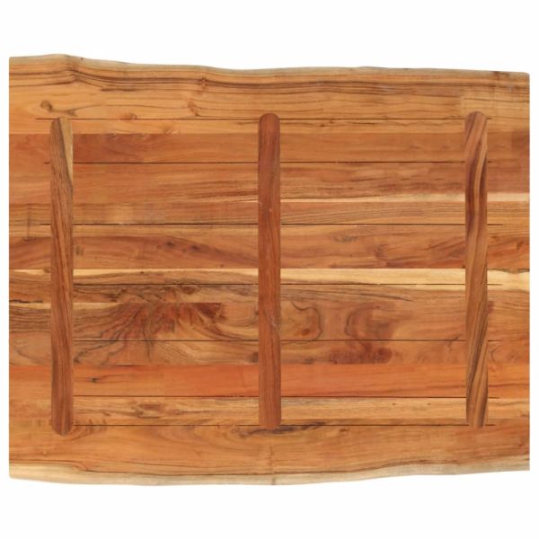 Плот за бюро, 90x80x3,8 см, правоъгълен, акация масив, жив ръб