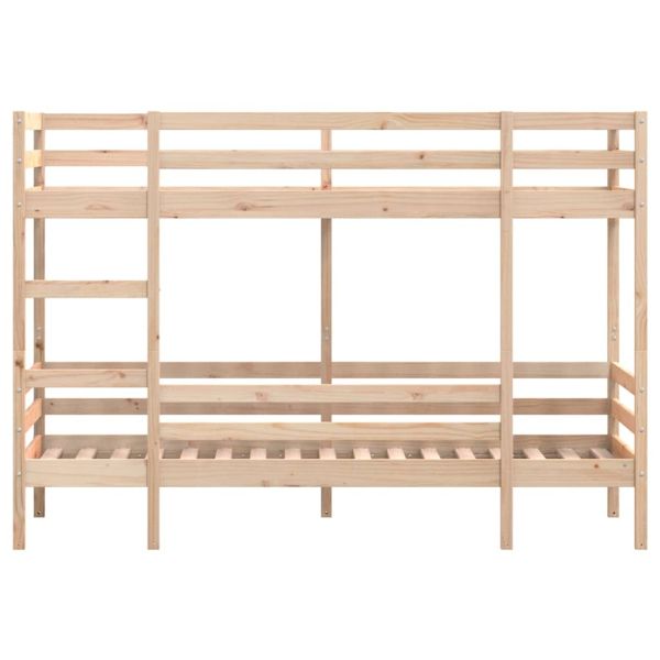 Двуетажно легло, 80x200 см, борово дърво масив