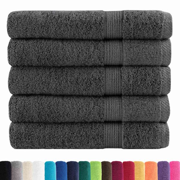 Премиум кърпи SOLUND 25 бр антрацит 100x200 см 600 gsm