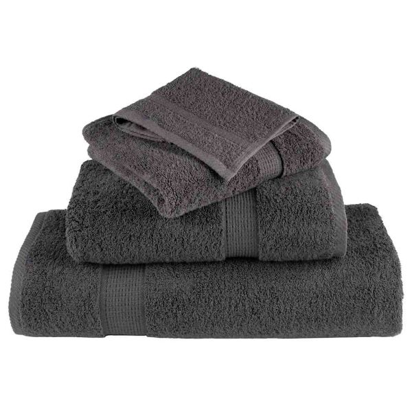 Премиум кърпи SOLUND 25 бр антрацит 100x200 см 600 gsm