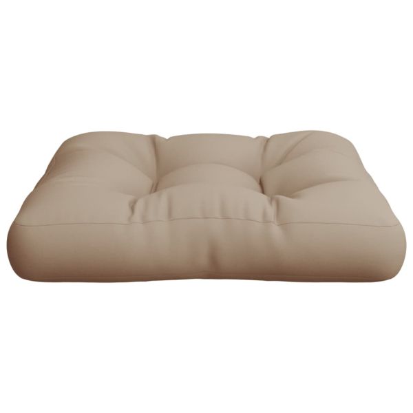 Палетна възглавница таупе 58x58x10 см плат