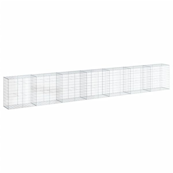 Габионна кошница с покритие, 700x50x100 см, поцинковано желязо