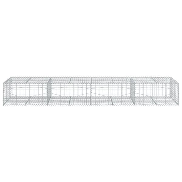 Габионна кошница с покритие, 400x100x50 см, поцинковано желязо